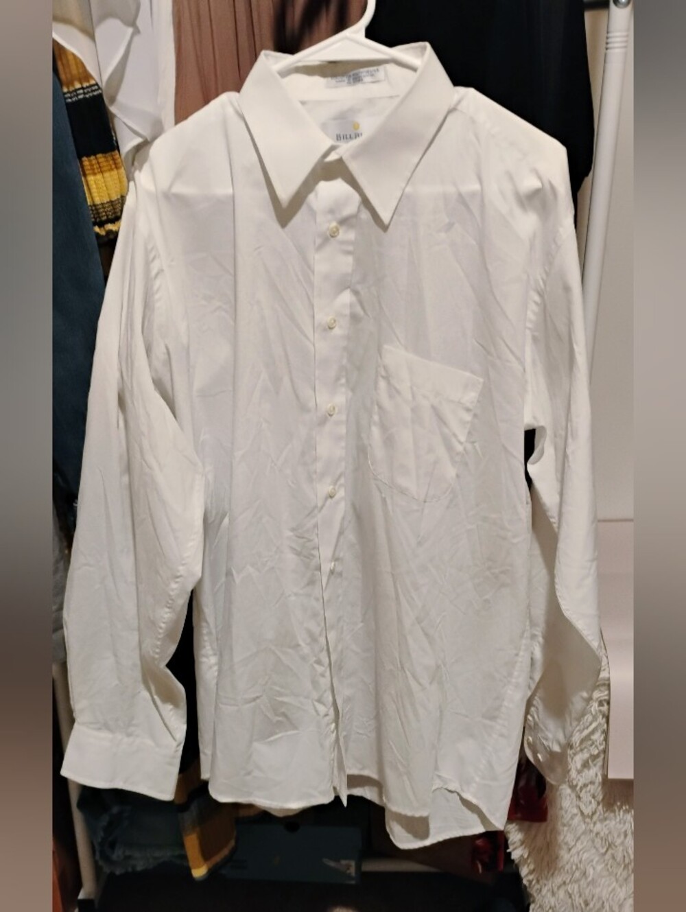 Bill Blass Menswear White Dress Shirt with M
